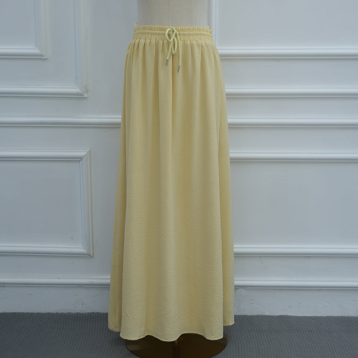 Chinese Frog Button Tunic & Lined Maxi Skirt Two-Piece Set(MS514) - Mariam's Collection