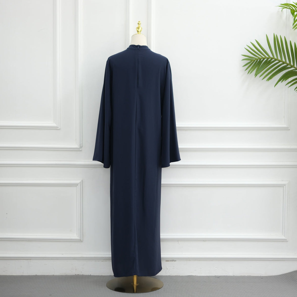 Chinese-Inspired Nida Modest Maxi Dress(MA469) - Mariam's Collection