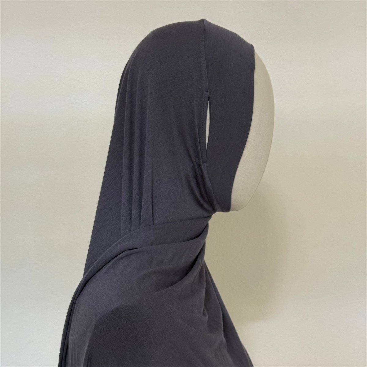 Cotton Modal Long Tail Hijab – Non-Slip, Breathable Instant Hijab (MH226) - Mariam's Collection