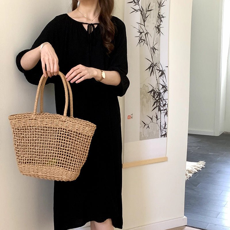 Cotton Silk Nightdress Set Fairy Sleeve Loungewear for Women.(MS086) - Mariam's Collection