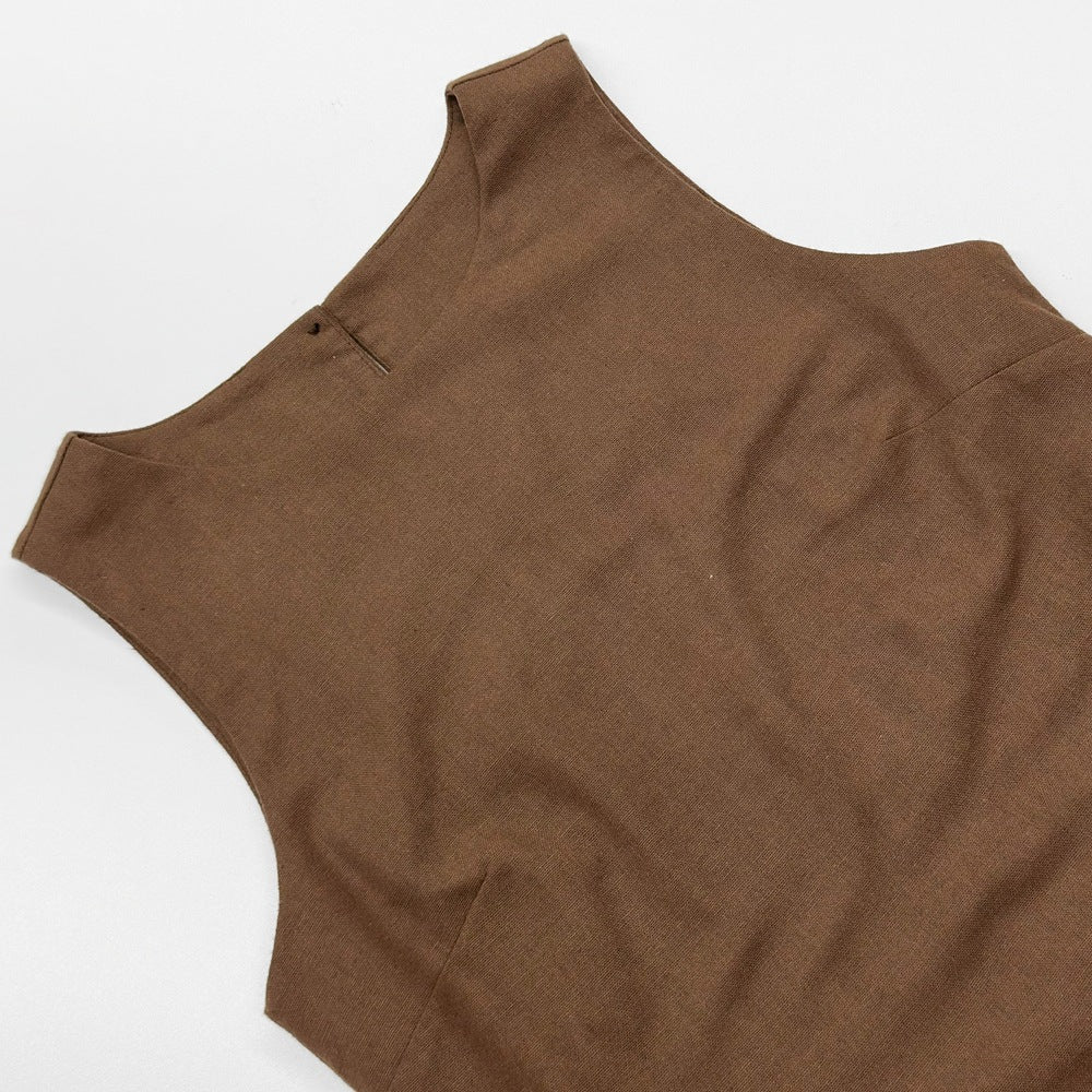Cotton Sleeveless Midi Dress(MS500) - Mariam's Collection