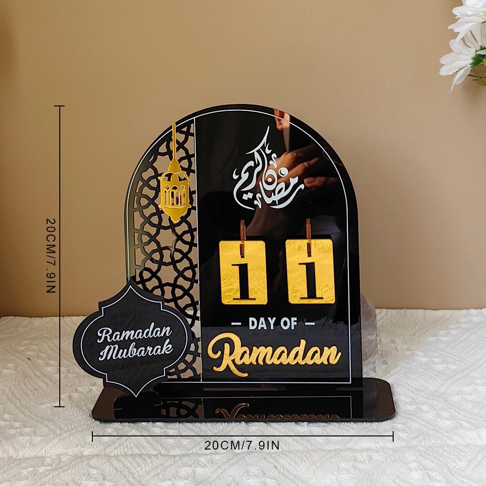 Creative Ramadan Countdown Acrylic Ornament (MAC381) - Mariam's Collection