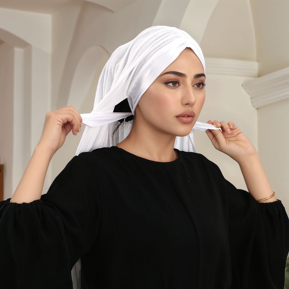 Creative Versatile Hijab with Adjustable Straps (MH185) - Mariam's Collection