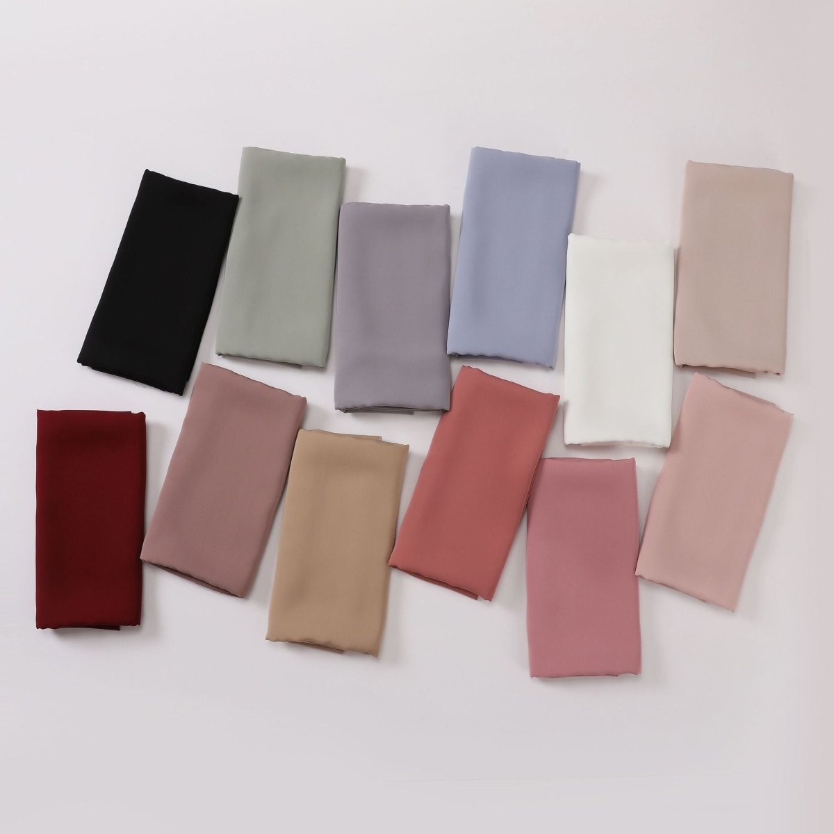 Crinkle - Resistant Long Hijab Silk - Like Hijab (MH154) - Mariam's Collection