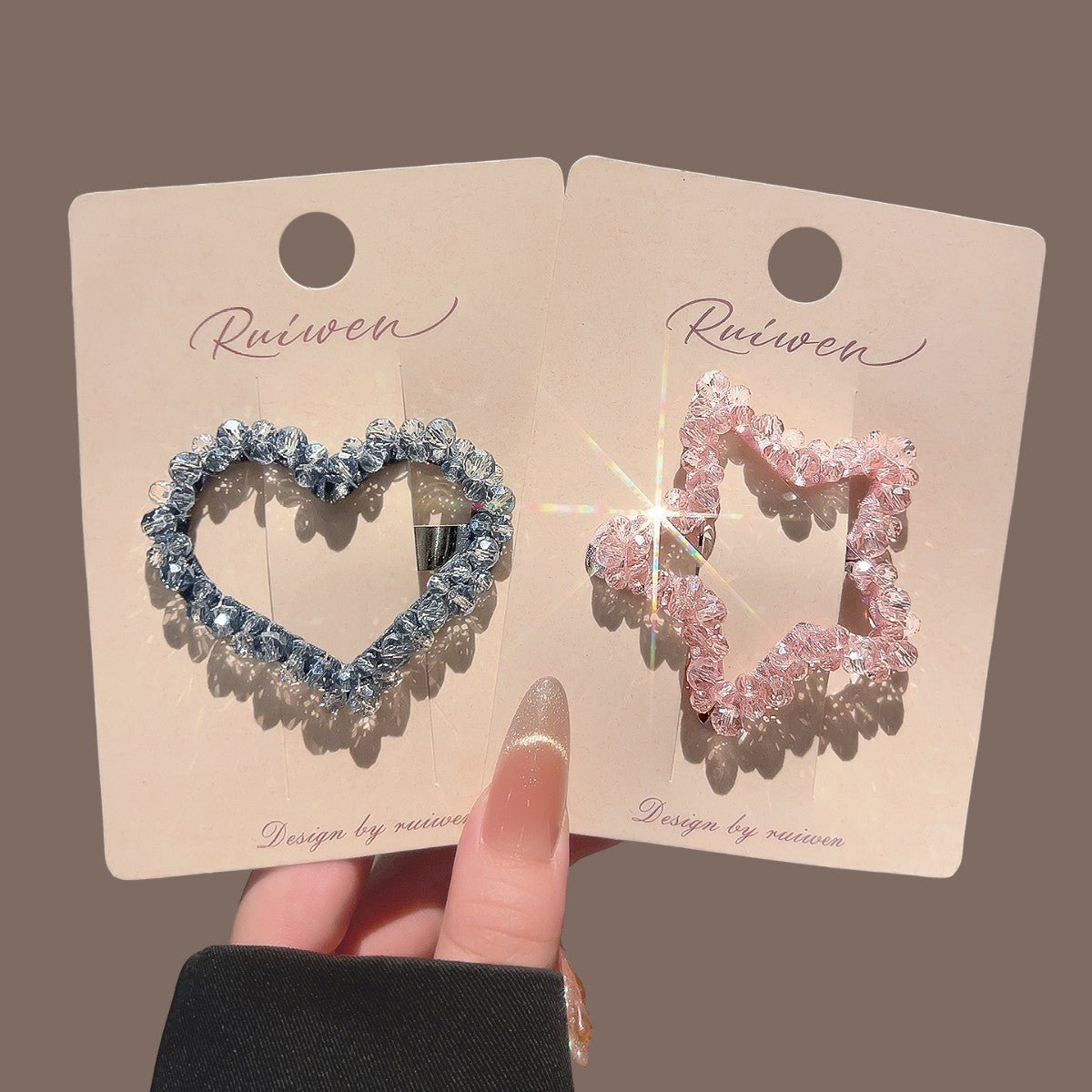 Cute Star & Heart Hair Barrettes(MAC458) - Mariam's Collection