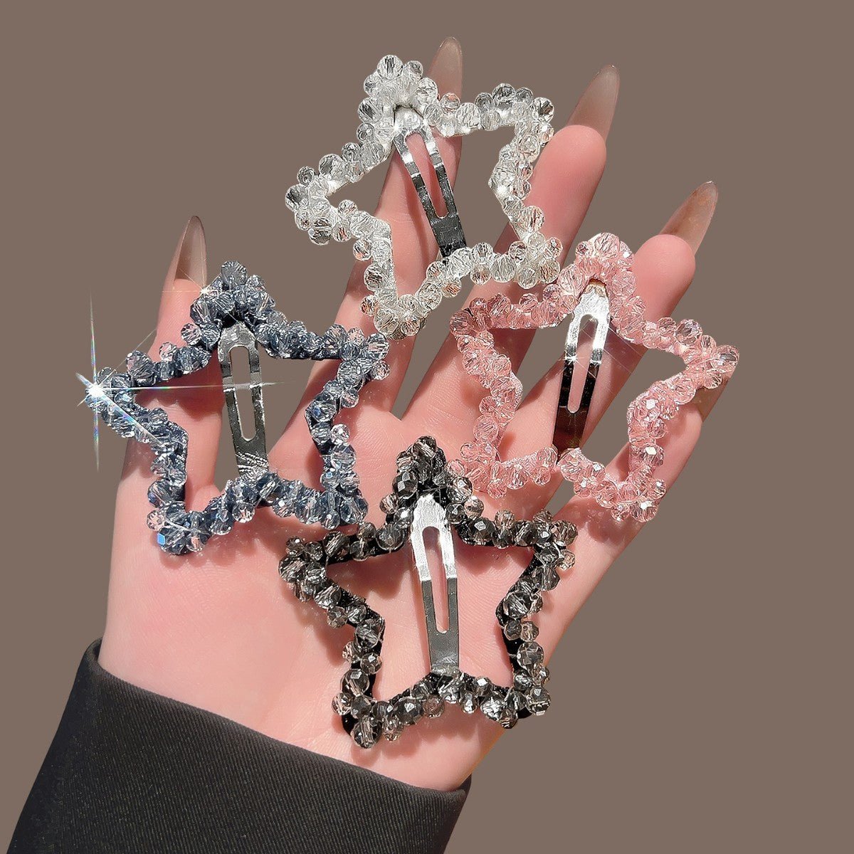 Cute Star & Heart Hair Barrettes(MAC458) - Mariam's Collection