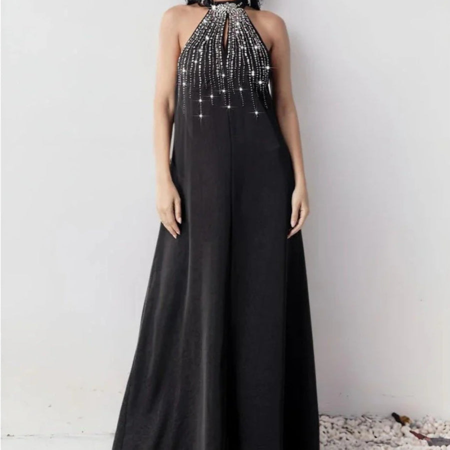Two-Piece Kaftan Fashion Hand-Stitched Diamond Dress(MOA150)