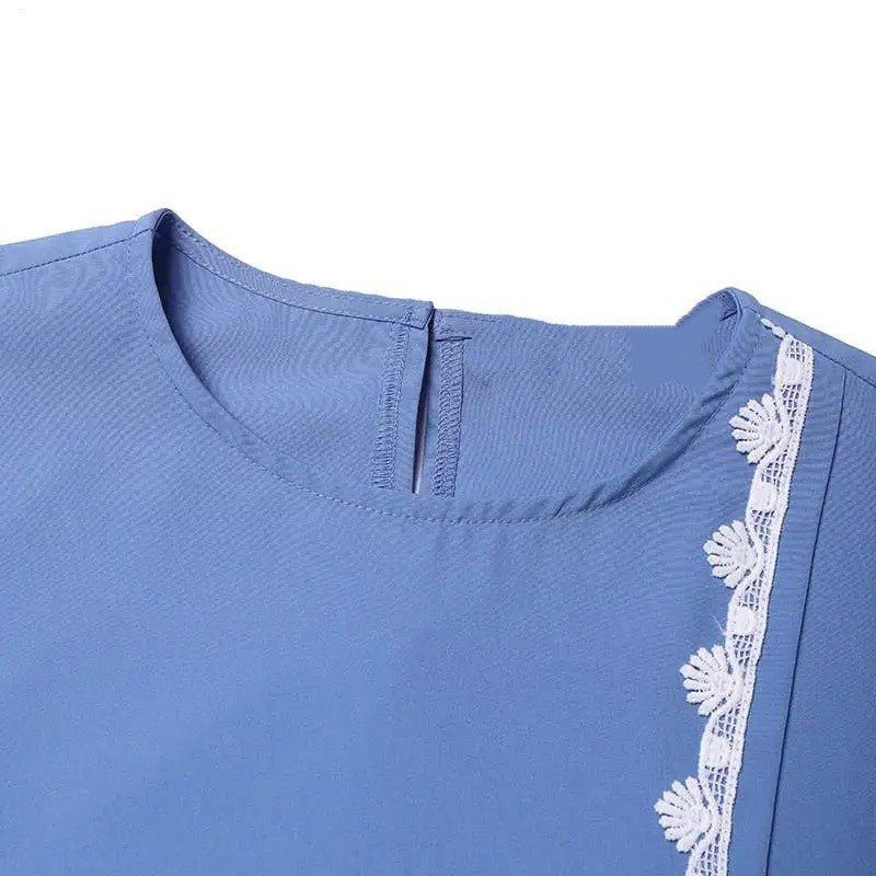 Designer Lace Detailing Casual Abaya (MA146) - Mariam's Collection