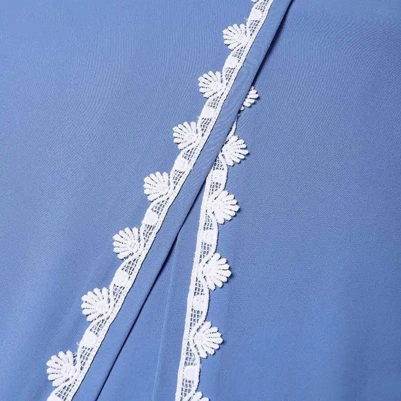 Designer Lace Detailing Casual Abaya (MA146) - Mariam's Collection