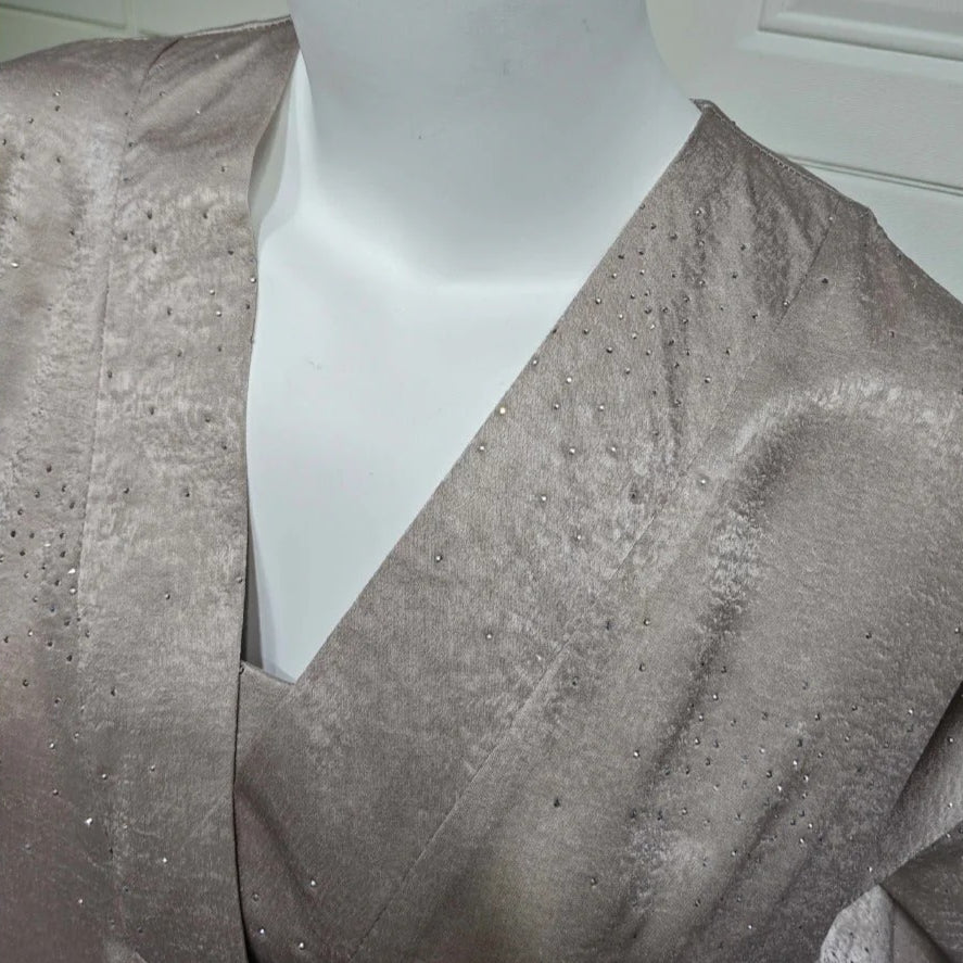 Diamond Embellished Starry Night Abaya | Luxurious Sparkly Maxi Dress (MA287) - Mariam's Collection