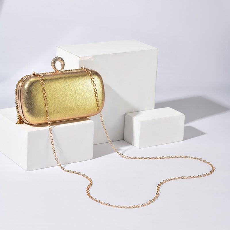 Diamond - Studded Party Clutch Versatile Layered Crystal Evening Bag (MAC283) - Mariam's Collection