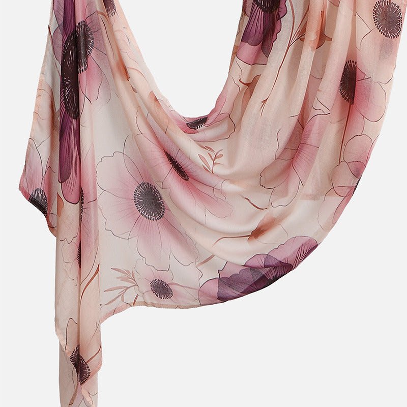 Double-Sided Digital Print Hijab(MH260) - Mariam's Collection