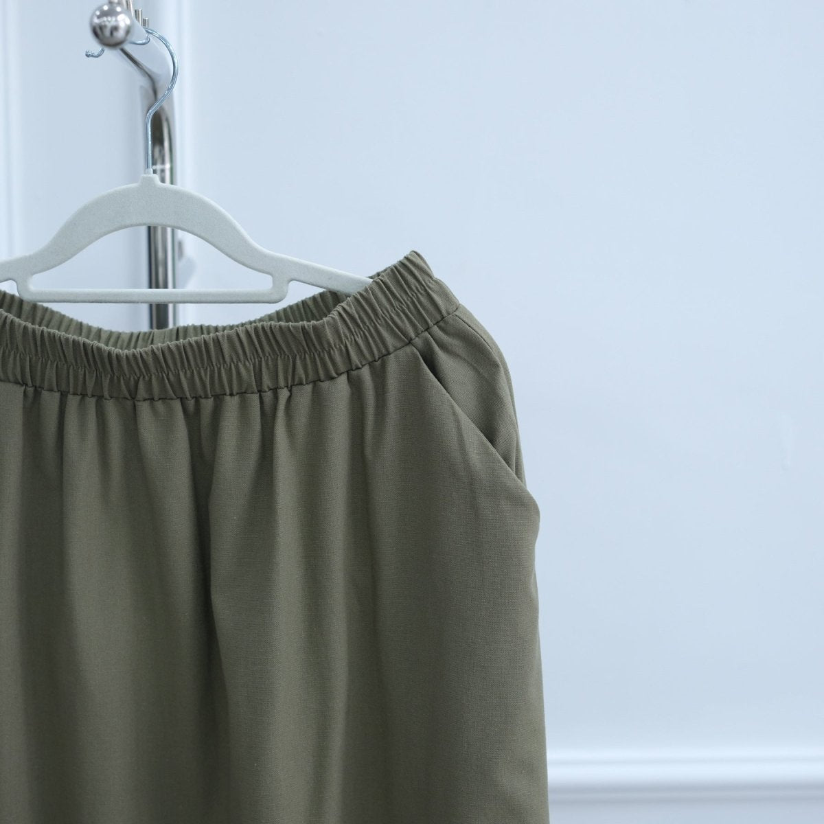 Elegant Asymmetric Top & Maxi Skirt Set | Cotton Linen Two - Piece Outfit(MS184) - Mariam's Collection