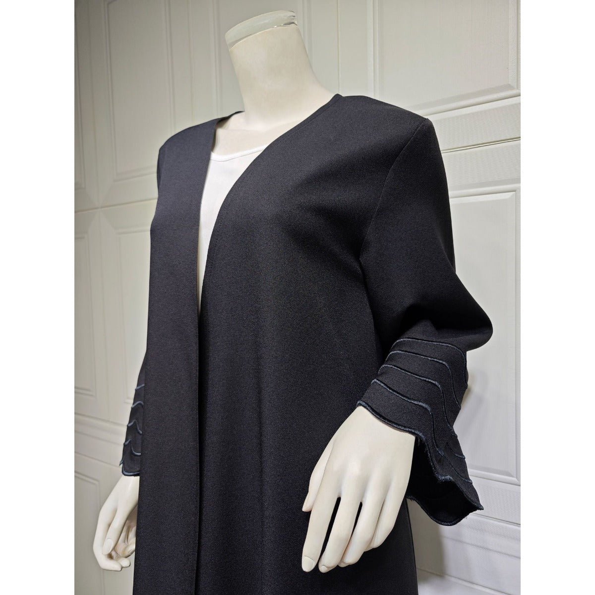 Elegant Embroidered Abaya with Matching Headscarves | Modern Modest Wear for Women(MOA216) - Mariam's Collection