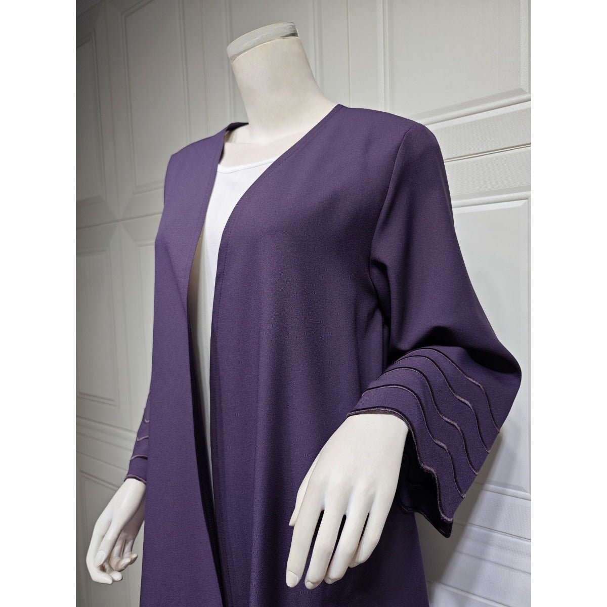 Elegant Embroidered Abaya with Matching Headscarves | Modern Modest Wear for Women(MOA216) - Mariam's Collection