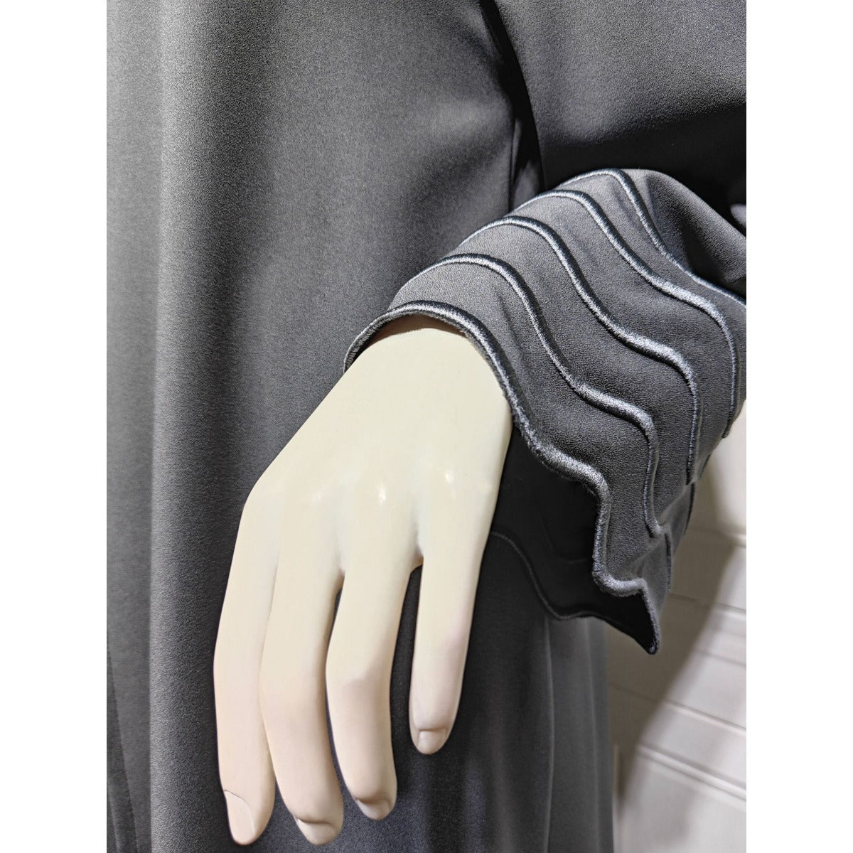 Elegant Embroidered Abaya with Matching Headscarves | Modern Modest Wear for Women(MOA216) - Mariam's Collection