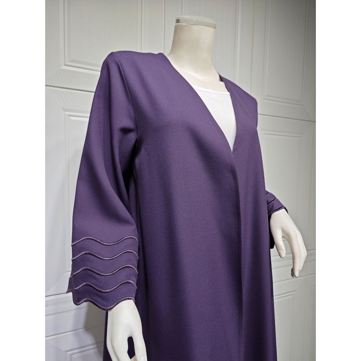 Elegant Embroidered Abaya with Matching Headscarves | Modern Modest Wear for Women(MOA216) - Mariam's Collection