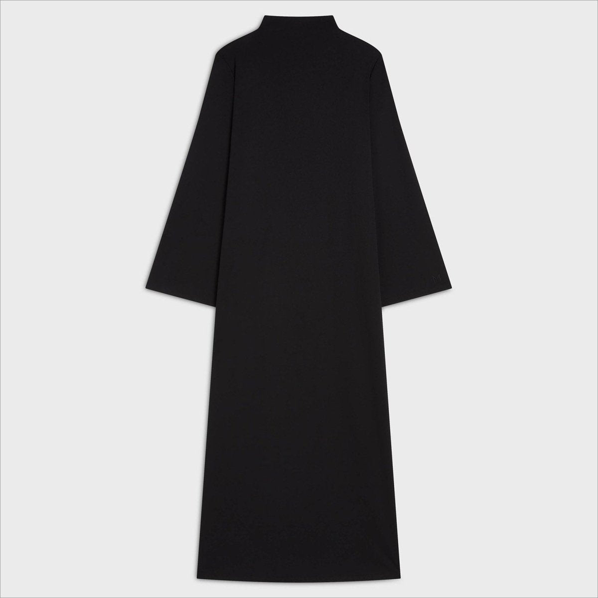 Elegant Half - Turtleneck Pullover Maxi Dress | Loose Fit Solid Color Dress with Hidden Pockets(MA313) - Mariam's Collection