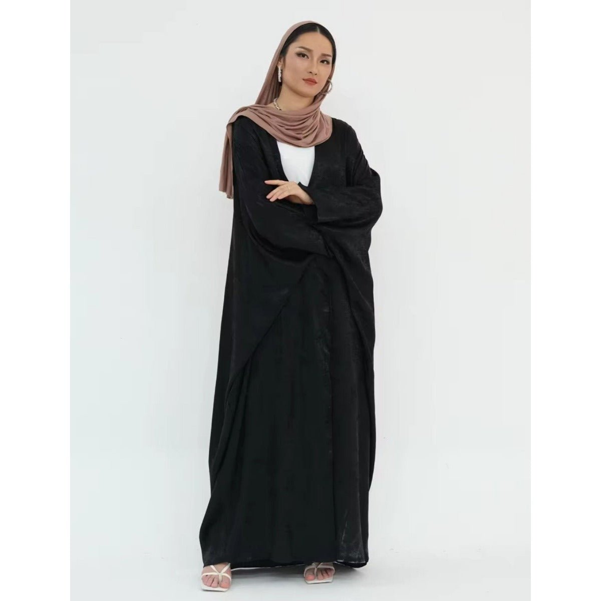 Elegant Modest Luxury Velvet Abaya Collection Robe Dresses. (MOA163) - Mariam's Collection