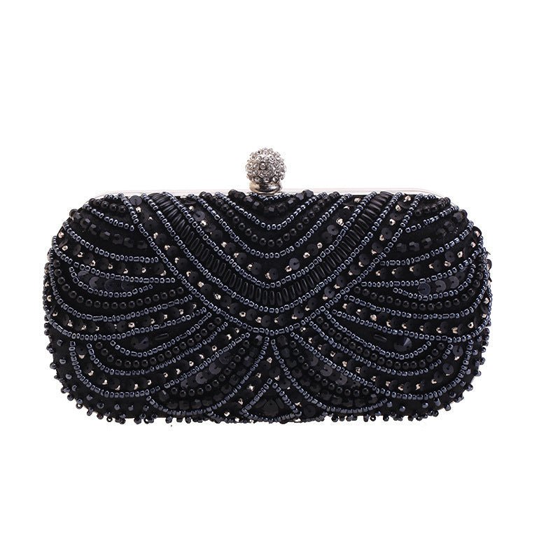 Elegant Pearl - Embellished Clutch Evening Bag for Weddings & Parties (MAC278) - Mariam's Collection