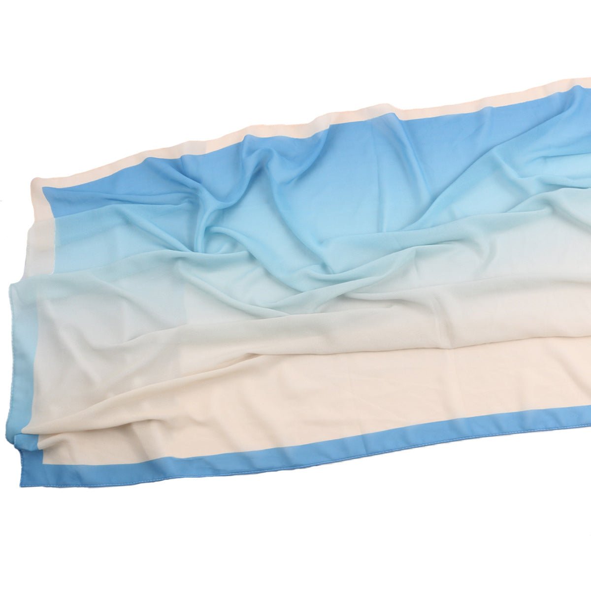 Elegant Printed Chiffon Hijab Scarf Bohemian Style Breathable Sun Protection Wrap (MH136) - Mariam's Collection