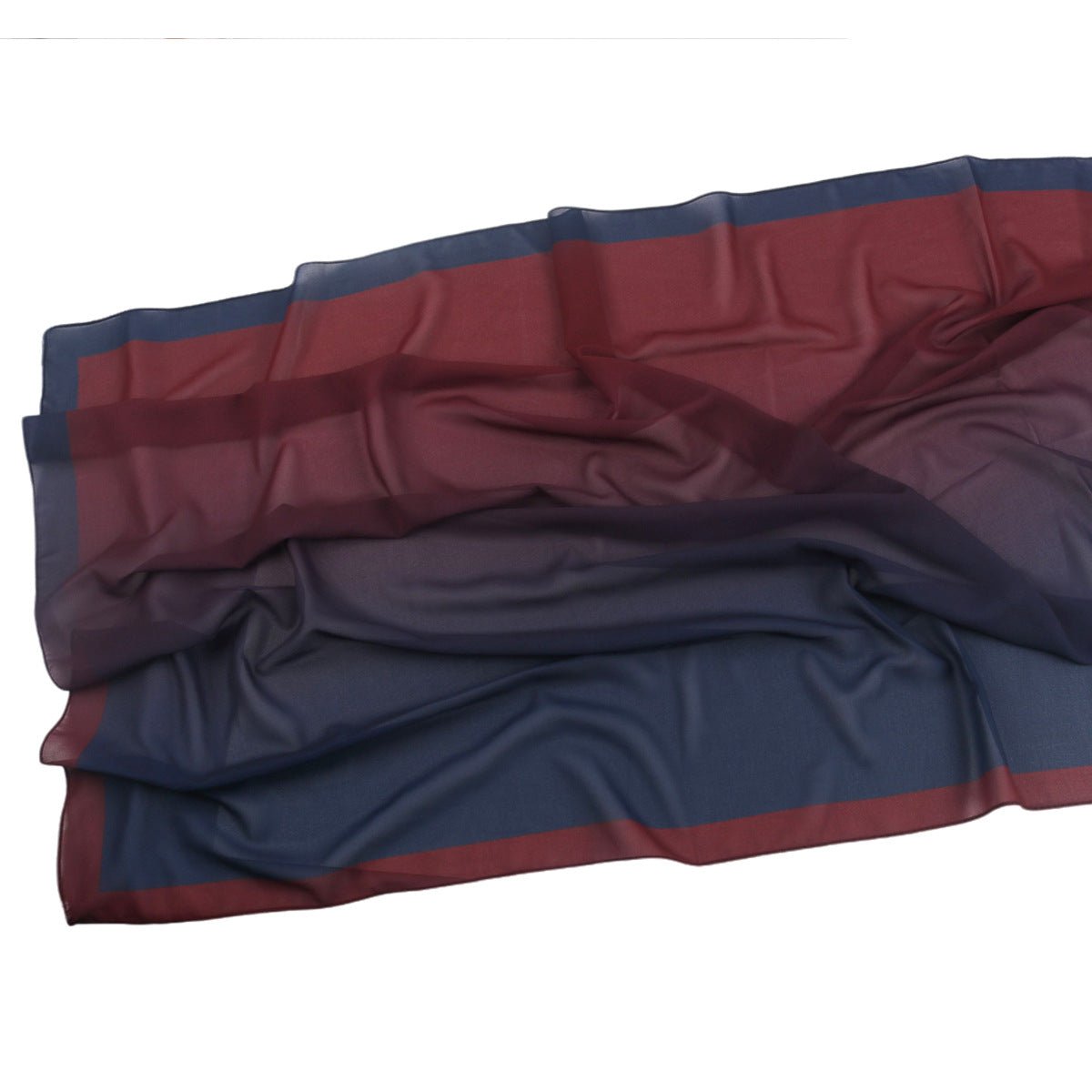 Elegant Printed Chiffon Hijab Scarf Bohemian Style Breathable Sun Protection Wrap (MH136) - Mariam's Collection