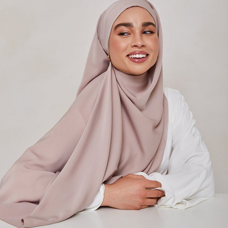 Elegant Versatile Chiffon Shawl Hijab (MH193) - Mariam's Collection