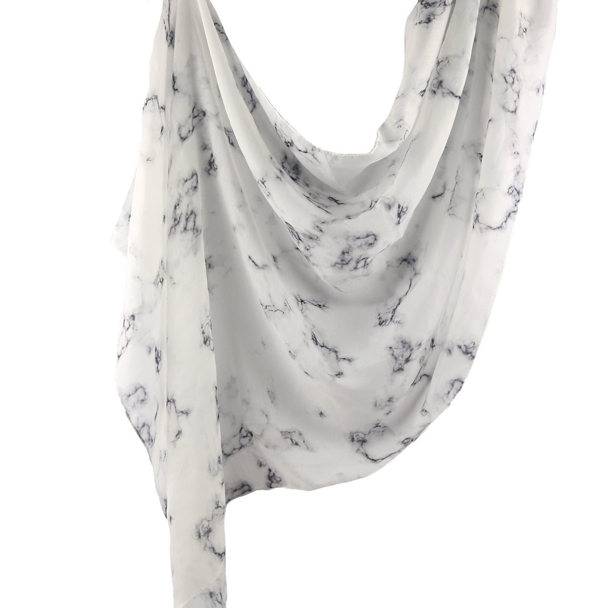 Elegant Watercolor Marble Print Headscarf Hijab (MH178) - Mariam's Collection