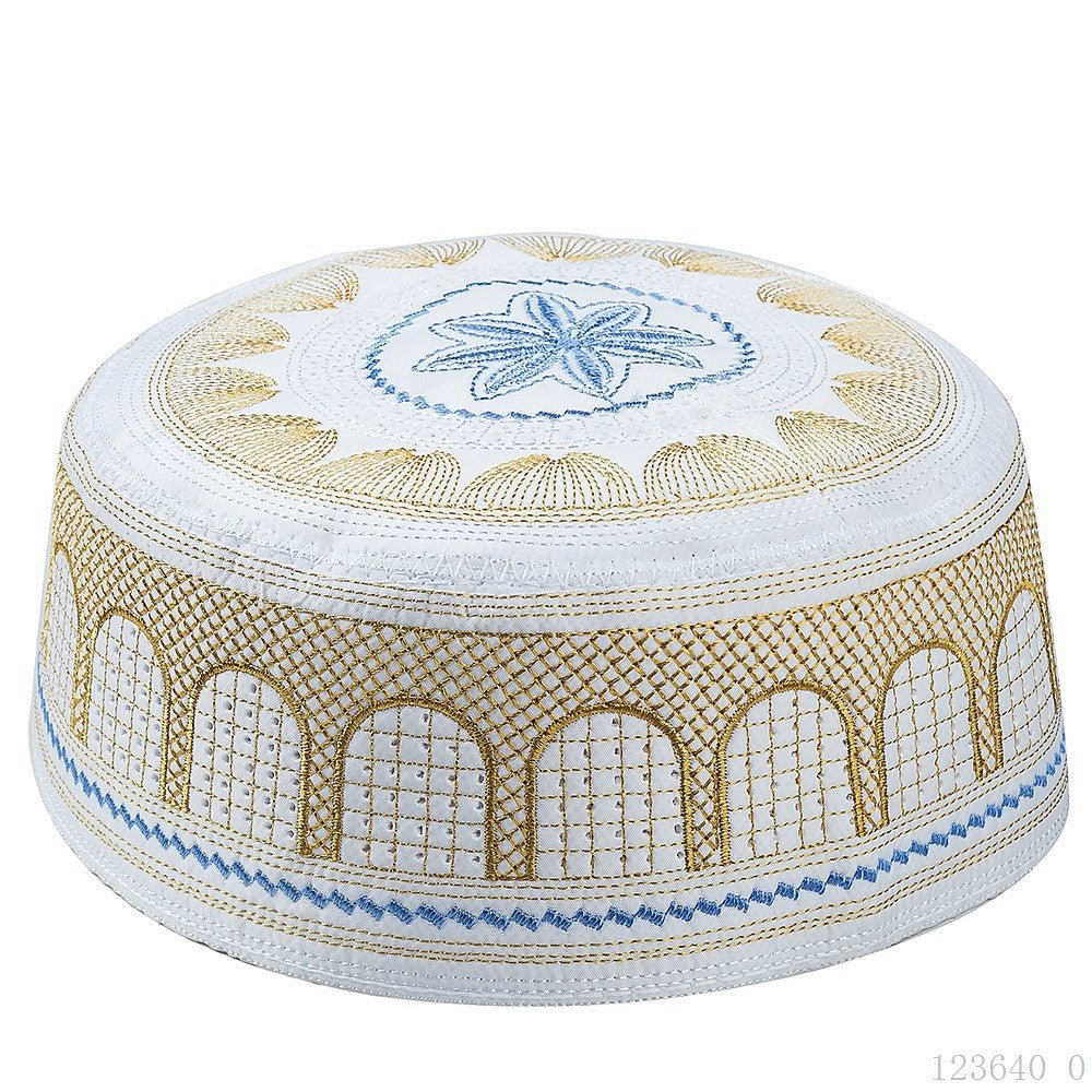 Embroidered Kufi Prayer Cap(MR088) - Mariam's Collection