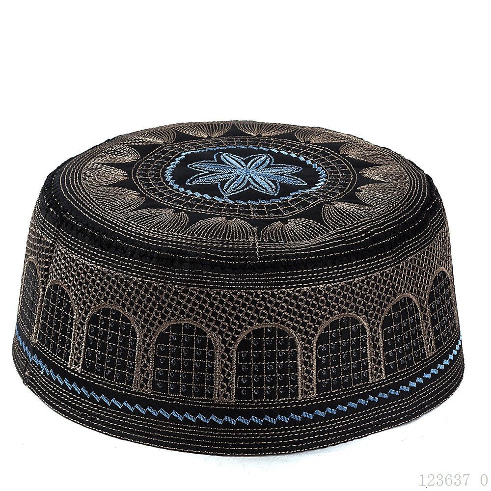 Embroidered Kufi Prayer Cap(MR088) - Mariam's Collection