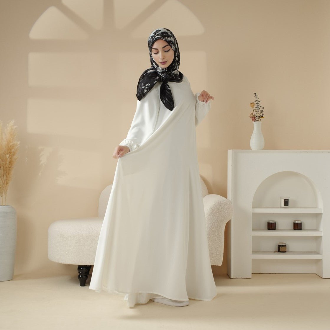 Essential Premium Versatile Pockets Umbrella Cut Abaya (MA113) - Mariam's Collection