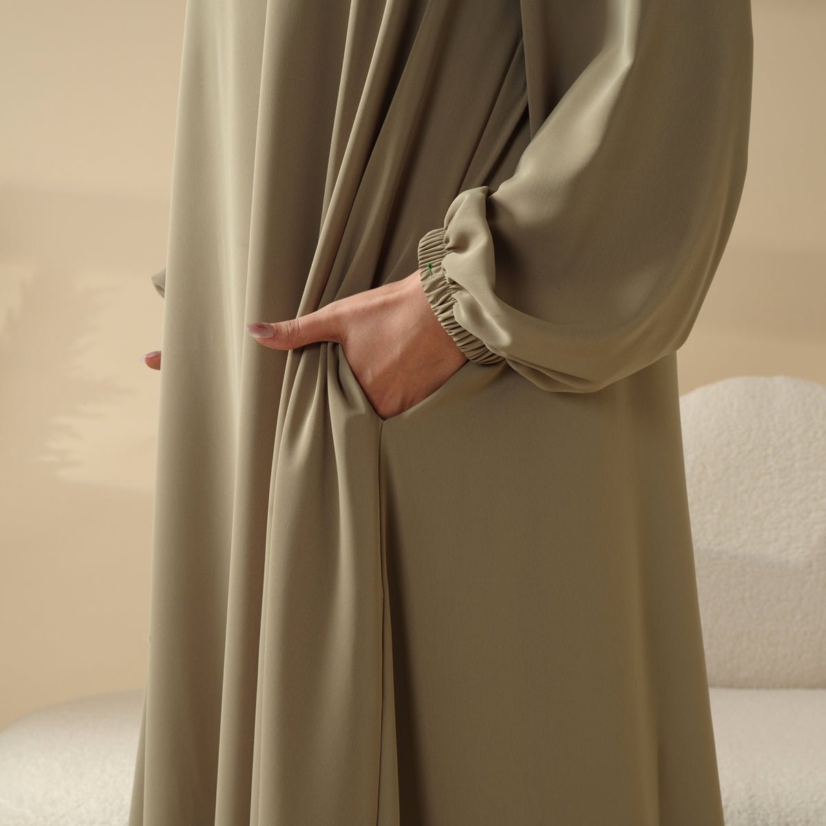 Essential Premium Versatile Pockets Umbrella Cut Abaya (MA113) - Mariam's Collection