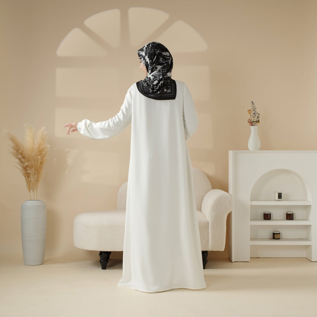 Essential Premium Versatile Pockets Umbrella Cut Abaya (MA113) - Mariam's Collection