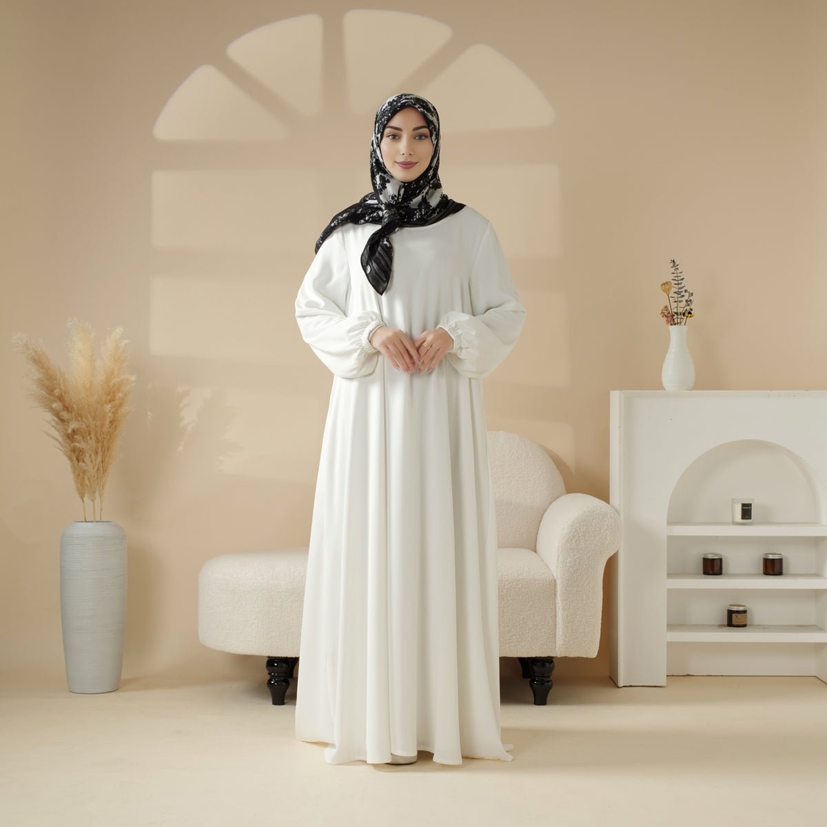 Essential Premium Versatile Pockets Umbrella Cut Abaya (MA113) - Mariam's Collection