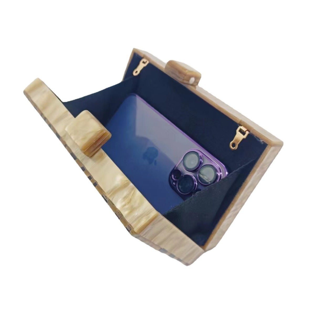 etro Zebra Pattern Dinner Bag Acrylic Shoulder Chain Clutch for Women(MAC255) - Mariam's Collection