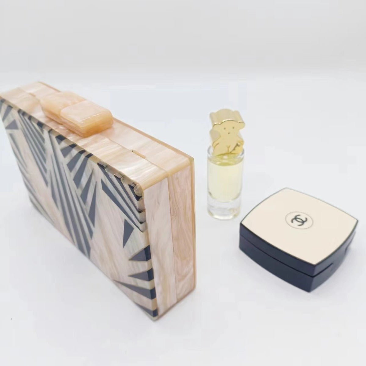 etro Zebra Pattern Dinner Bag Acrylic Shoulder Chain Clutch for Women(MAC255) - Mariam's Collection