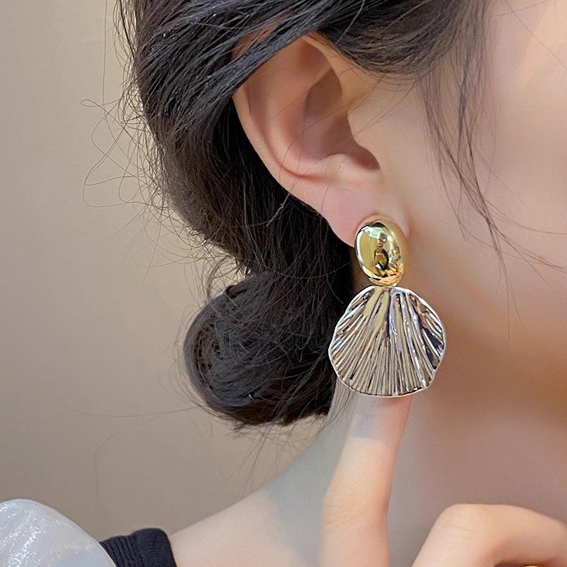 Everyday Chic Artisan Texture Drop Earrings (MAC323) - Mariam's Collection
