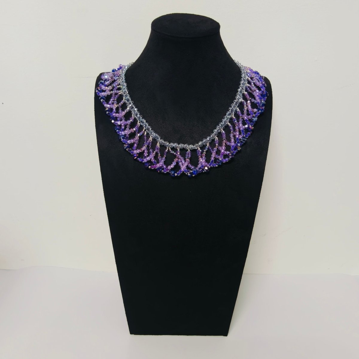 Exquisite Handmade Woven Luminescence Beaded Necklace (MAC343) - Mariam's Collection