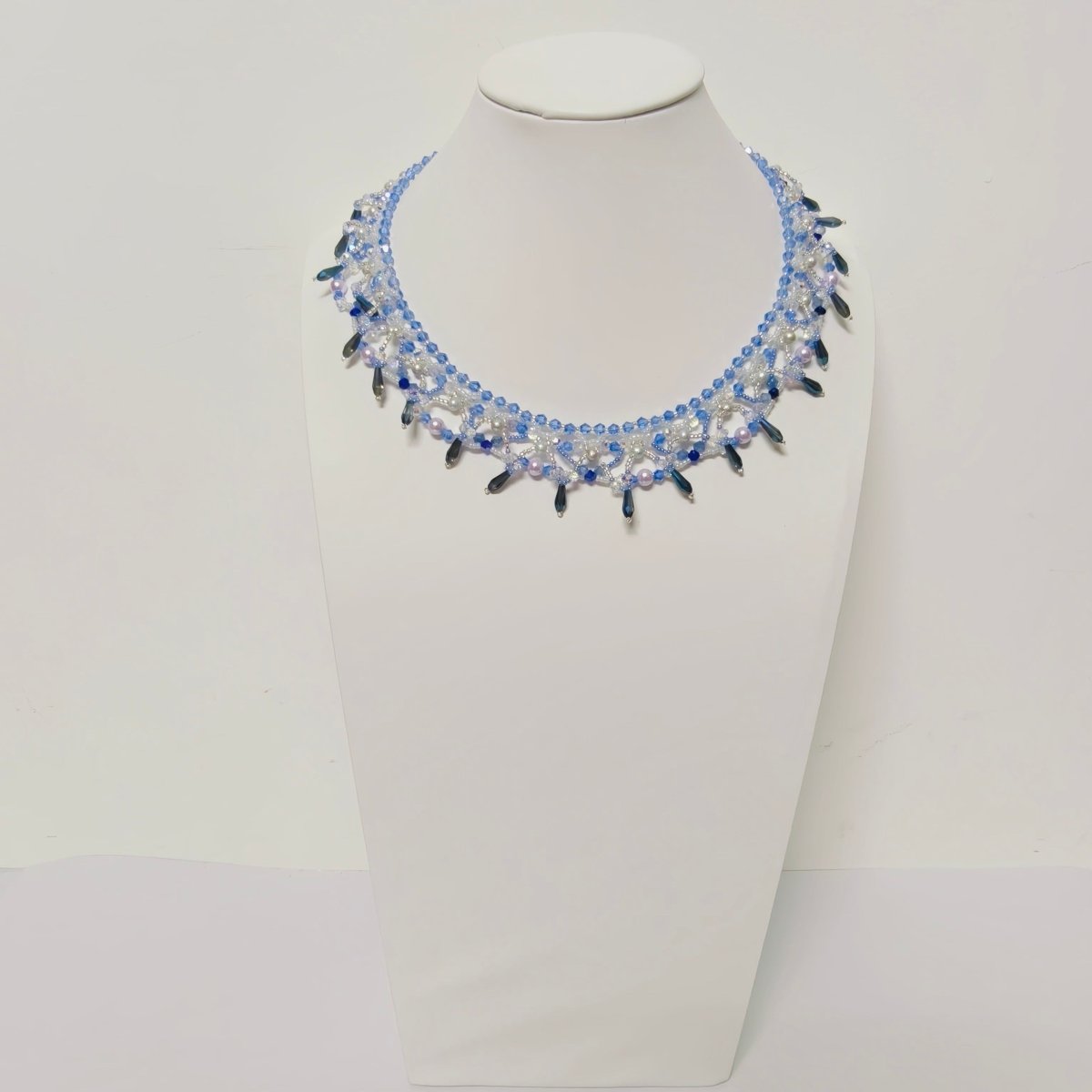 Exquisite Handmade Woven Luminescence Beaded Necklace (MAC343) - Mariam's Collection