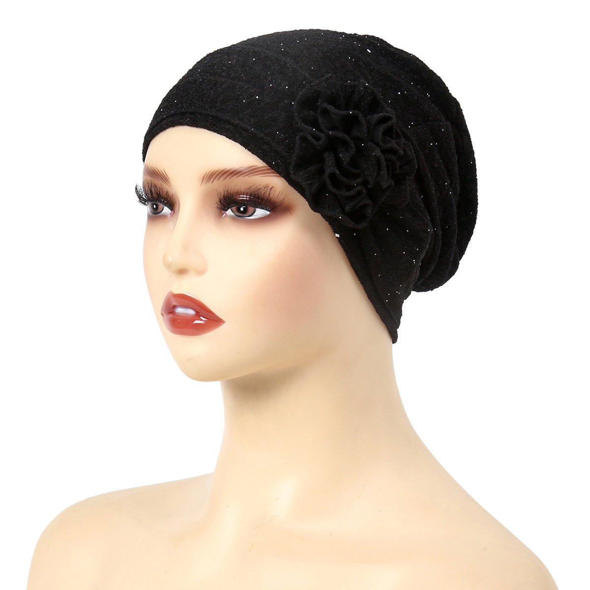 Fashion Women Solid Rose Flower Stretch Underscarf(MH112) - Mariam's Collection