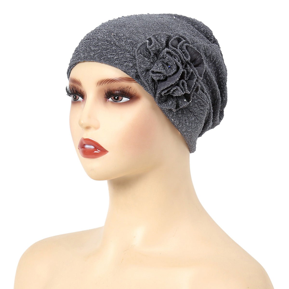 Fashion Women Solid Rose Flower Stretch Underscarf(MH112) - Mariam's Collection