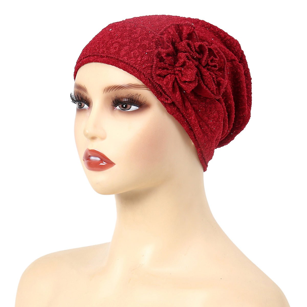 Fashion Women Solid Rose Flower Stretch Underscarf(MH112) - Mariam's Collection