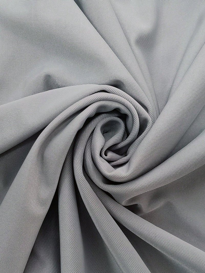 Female Muslim Swimsuit, Islamic Dignified Swimsuit 3 Pieces Set, Gray And Pink Patchwork Full Set, Headscarf, Long Sleeved Burkini Dress+Pants. (MB016) - Mariam's Collection