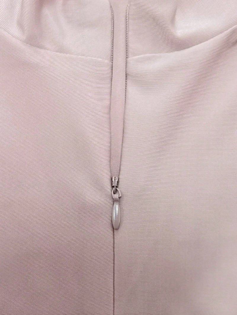 Female Muslim Swimsuit, Islamic Dignified Swimsuit 3 Pieces Set, Gray And Pink Patchwork Full Set, Headscarf, Long Sleeved Burkini Dress+Pants. (MB016) - Mariam's Collection