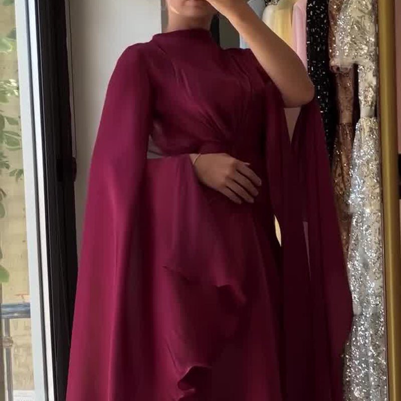 Fitted Waist Maxi Dress(MS285) - Mariam's Collection