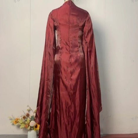 Fitted Waist Maxi Dress(MS285) - Mariam's Collection