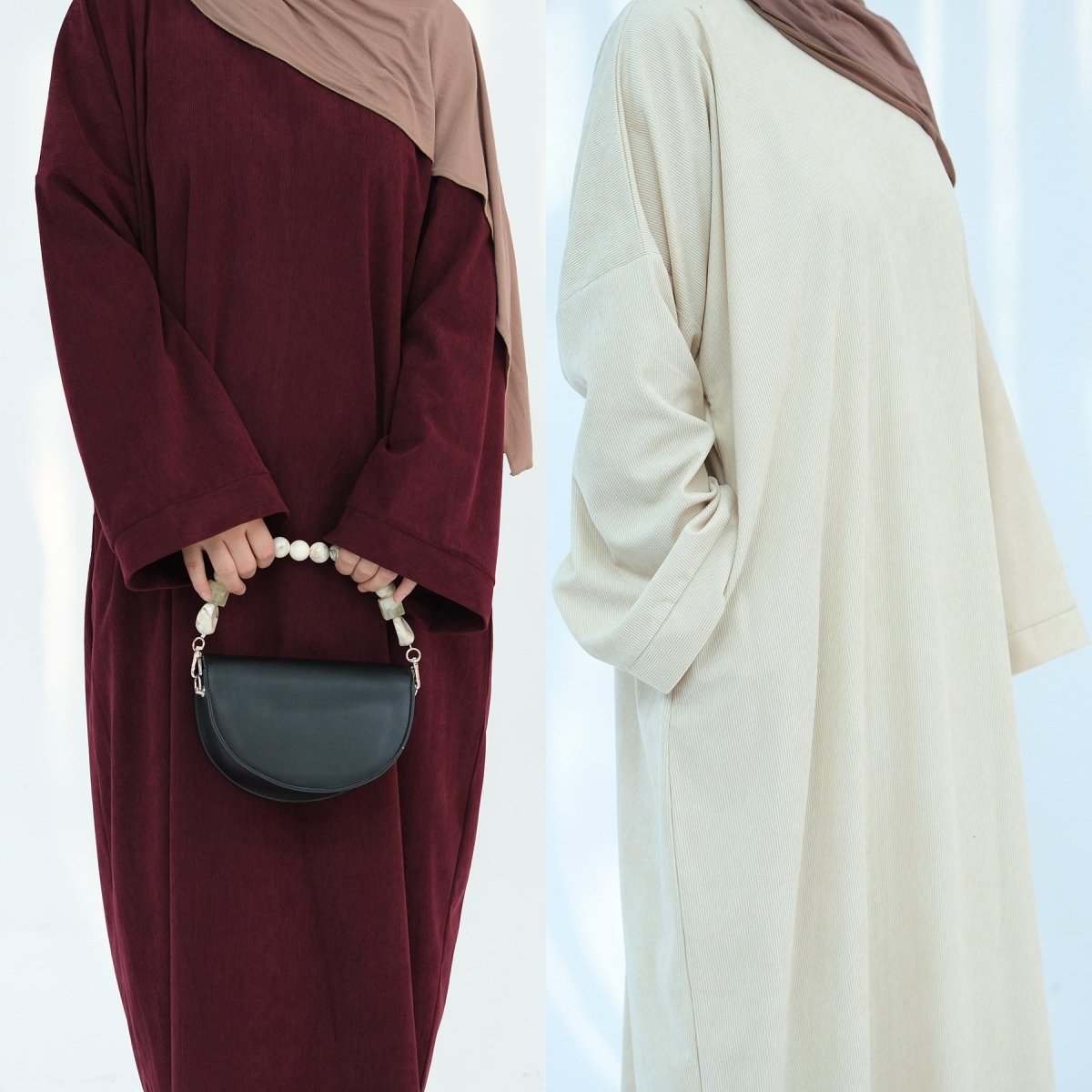 Four - Season Modest Maxi Dress Collection - Loose Fit Casual Abaya Dress(MA273) - Mariam's Collection