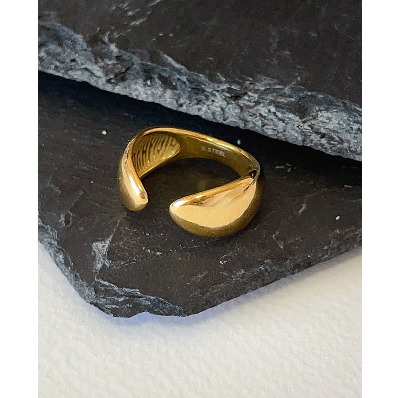 Geometric Brilliance Ring Minimalist High - Shine Bands for Stacking & Styling (MAC272) - Mariam's Collection