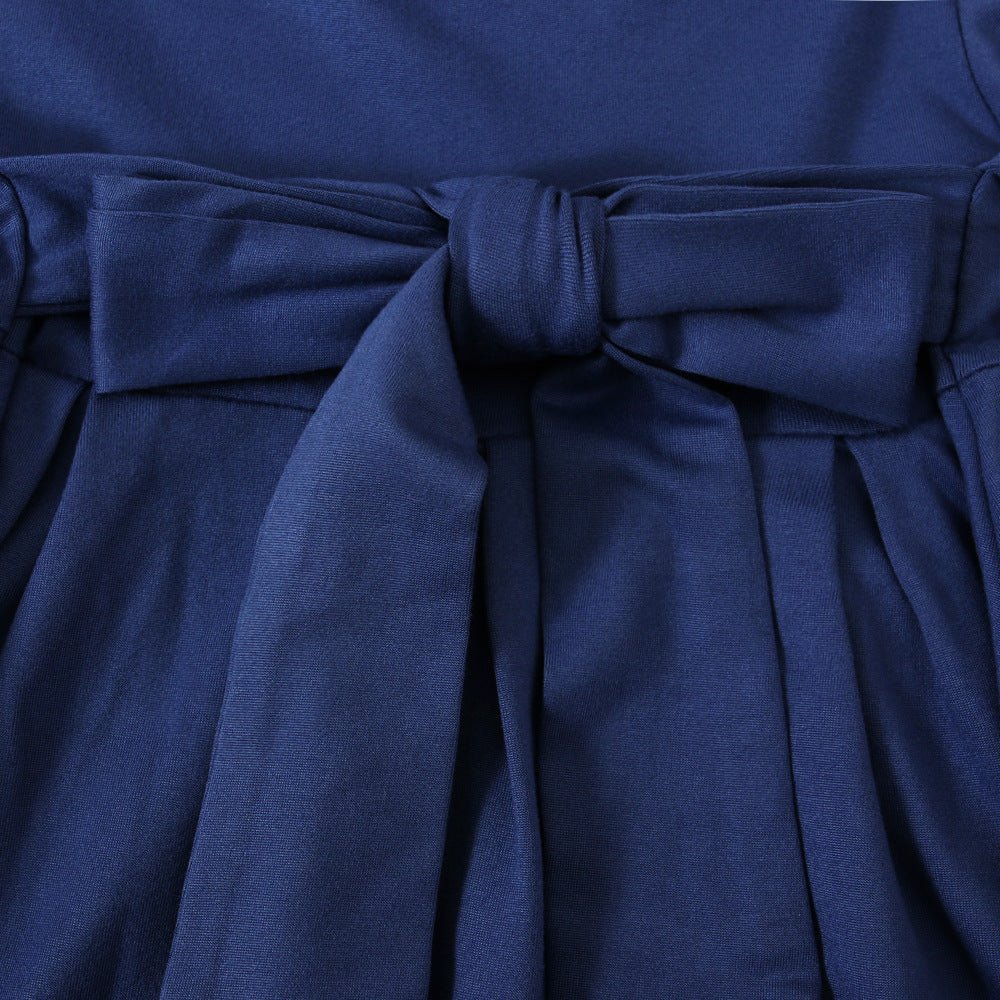 Girls Navy Dress & Hijab Set(MKG024) - Mariam's Collection