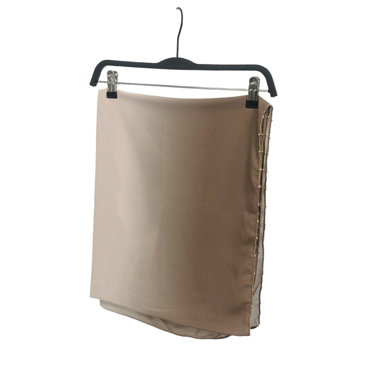 Gradient Colour Pearl Chiffon Beaded Chain Hijab (MH137) - Mariam's Collection